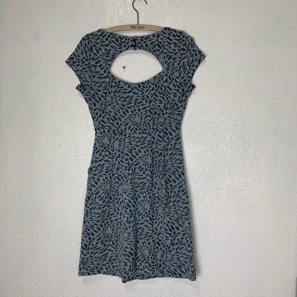 Anthropologie Deletta blue floral Caledonia dress - Picture 4 of 8